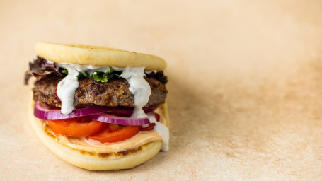 Feta Stuffed Greek Burger