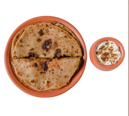 Pyaj Paratha+Curd