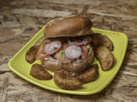 Onion Tomato Cheese Grilled Burger