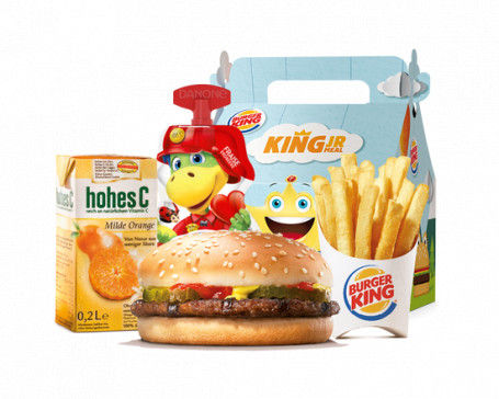 Konge Junior Måltid Hamburger