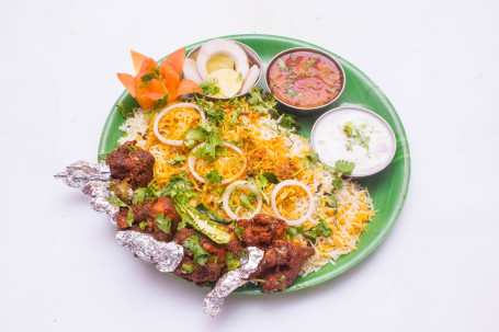 Ghee Chicken Lollipop Biryani