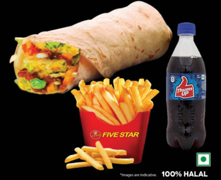 Veg Roll Meal (Veg Roll Frnch Fries 200Ml Soft Drnk)