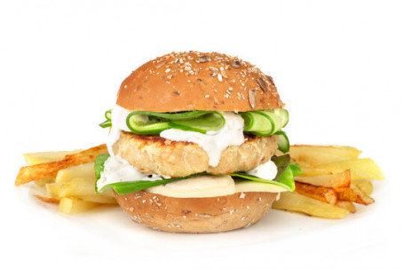 Grillet Fiskeburger