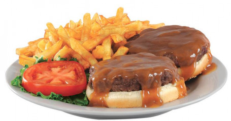 Hamburger Steak Avec Frites Hamburger Steak With Fries