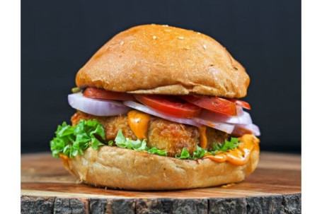 Bbq Paneer Burger (Jumbo)