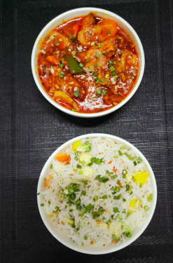 Paneer Szechuan With Vegetable Fried Rice