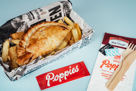 Cornish Vegetable Pasty And Chips