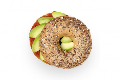 Avocado Goji Berry Chutney Bagel (Ve