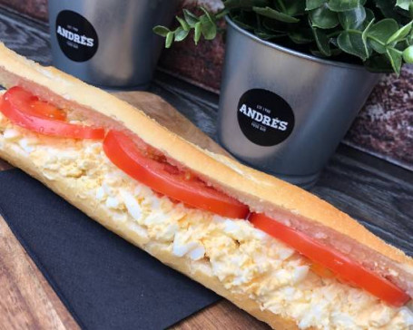 Free-Range Egg-Mayo Tomato Baguette (V