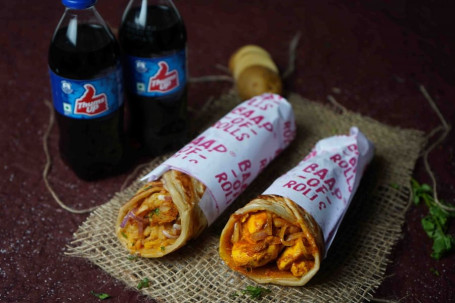 Aloo Roll With Paneer Tikka Roll 2 Cold Drinks (250 Ml)