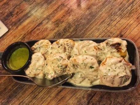 Chicken Afghani Momos [8 Pc]