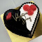 Choco Marble Heart Cake