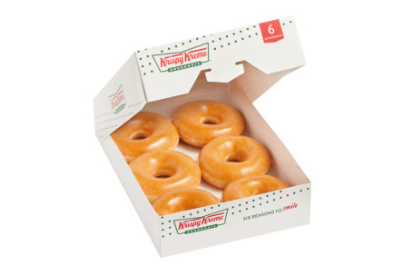 6 Tæller Originale Glaserede Donuts