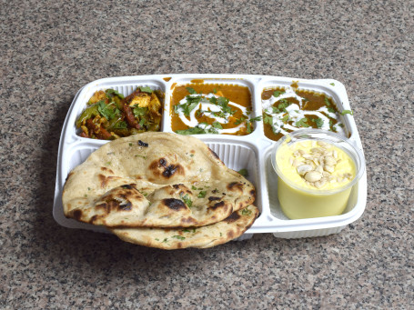 Meshi New Special Thali(Mix Veg Kadai Paneer Dal Makhani Lacha Paratha (2 Pcs Kheer.