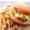 Veggie Burger With Fries And Fresh Lime Soda