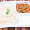 White Rice With Paneer Curry