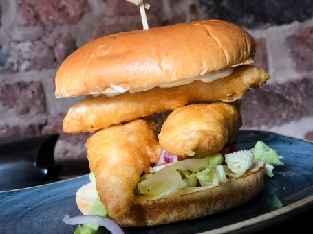 Chicken Goujon Burger With Chips