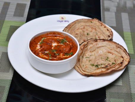 2 Pcs Butter Chicken 2 Pcs Roti