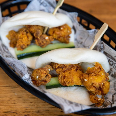 Kids Fried Chicken Cucumber Bao Bun