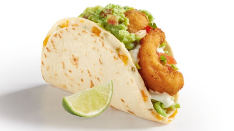 Crispy Jumbo Shrimp Stuffed Quesadilla Taco Guac'd Up