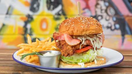 Southern Style Buttermilk Fried Chicken Burger