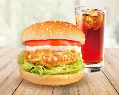 Chuán Qí Zhēn Xiā Bǎo Signature Shrimp Burger