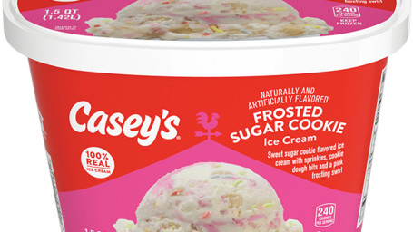 Casey's Frosted Sugar Cookie Ice Cream 48 Oz