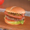 Là Wèi Dé Cháng Hòu Niú Měi Shì Hàn Bǎo American Burger With Spicy Sausage And Thick Sliced Beef