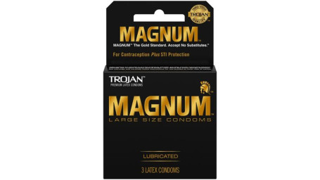 Trojan Magnum Lubricated 3-Pak