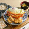 Hǎi Lǎo Yāo Nèi Zhū Pái Èr Wèi Fried Prawn With Fillet Tonkatsu Meal