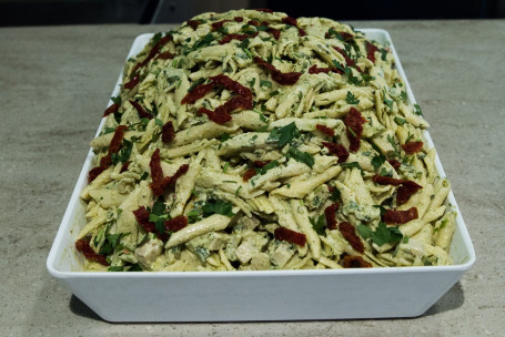 Creamy Basil Pesto Chicken Pasta Salad Platter