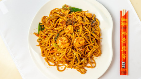 48. Shrimp Lo Mein Xiā Lāo Miàn