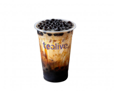 Iced Milk Tea With Warm Pearls