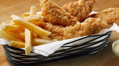 Bbq Chicken Tenders W/Fries Basket