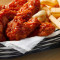 Plain Chicken Wings W/Fries Basket