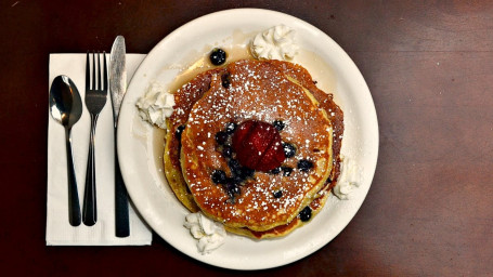 Blueberry-Stuffed Pancakes