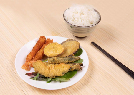 Prawn And Mixed Vegetables Tempura Don