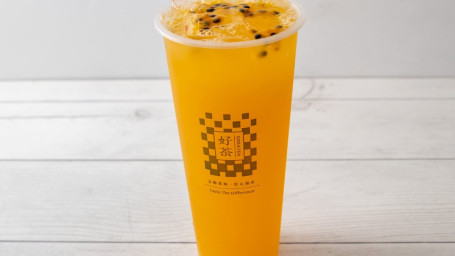 Passionfruit Iced Boba Tea