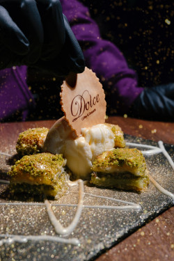 Gold Edition Baklava Ice Cream