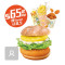 Ebi Burger Med Ananas Combo For 1 Bō Luó Xiā Bǎo Yī Rén Cān