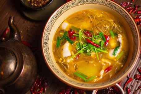 Mandarin Fish Simmered Preserved Vegetable In Broth Sì Chuān Suān Cài Jìn Guì Huā Yú