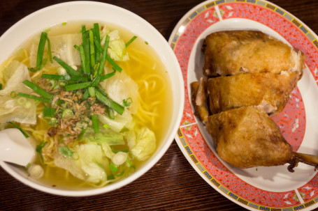 Crispy Chick Rice Noodle Soup