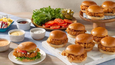 Byg Din Egen Fried Homestyle Chicken Sandwich Bar