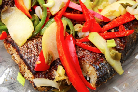 Escovitch Sea Bass Fillet With Spiced Rice