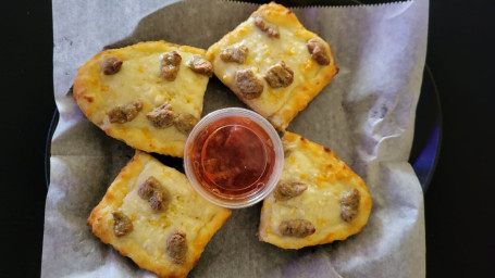 Sausage Garlic Cheesy Boats