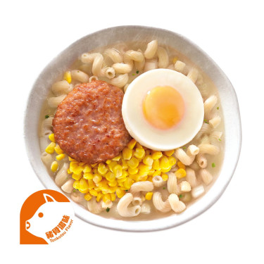 Ham N' Egg Twisty Pasta Tonkotsu Smag Huǒ Tuǐ Bā Dàn Niǔ Niǔ Fěn Zhū Gǔ Tāng Wèi