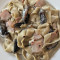 Tagliatelle Con Panna, Funghi, Prosciutto Cotto