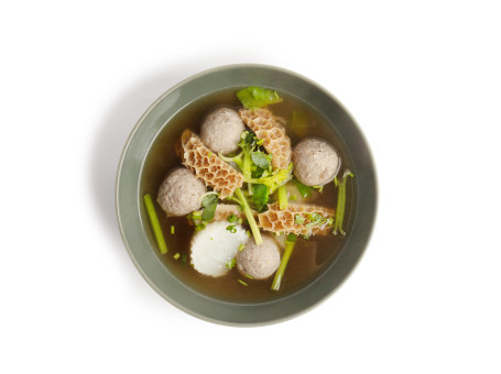 Kødboller Tripe Suppe Shǒu Dǎ Niú Wán Niú Dù Tāng