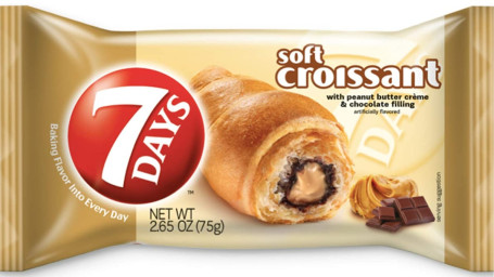 7Days Soft Croissant, Peanut Butter Chocolate