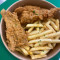 3 Piece Fried Chickn, Seasoned Fries Dip